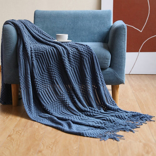 Uela – Couverture de canapé en polaire de corail au design uni