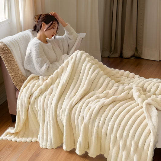 Zyra – Couverture polaire douce pour canapé & moments de détente