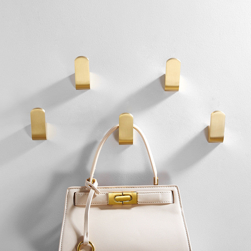 Tarah – Crochet mural en laiton brossé