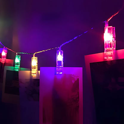 Lumi – Guirlande Lumineuse à Clips pour Photos LED