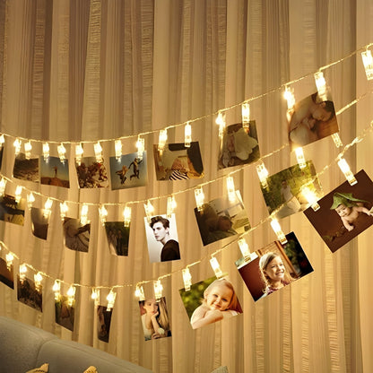Lumi – Guirlande Lumineuse à Clips pour Photos LED