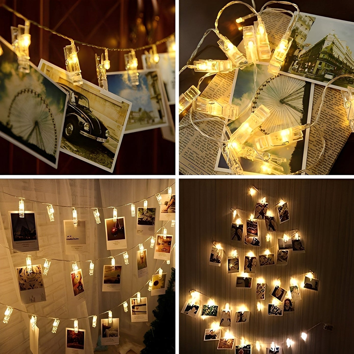 Lumi – Guirlande Lumineuse à Clips pour Photos LED