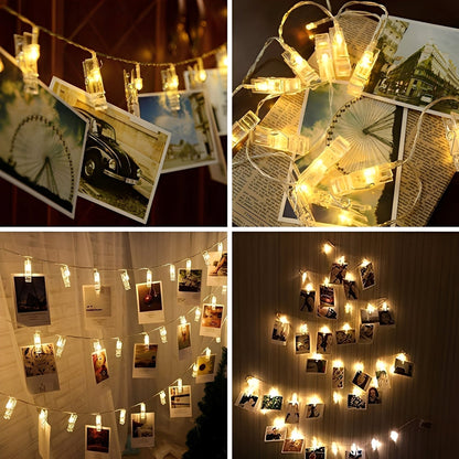 Lumi – Guirlande Lumineuse à Clips pour Photos LED