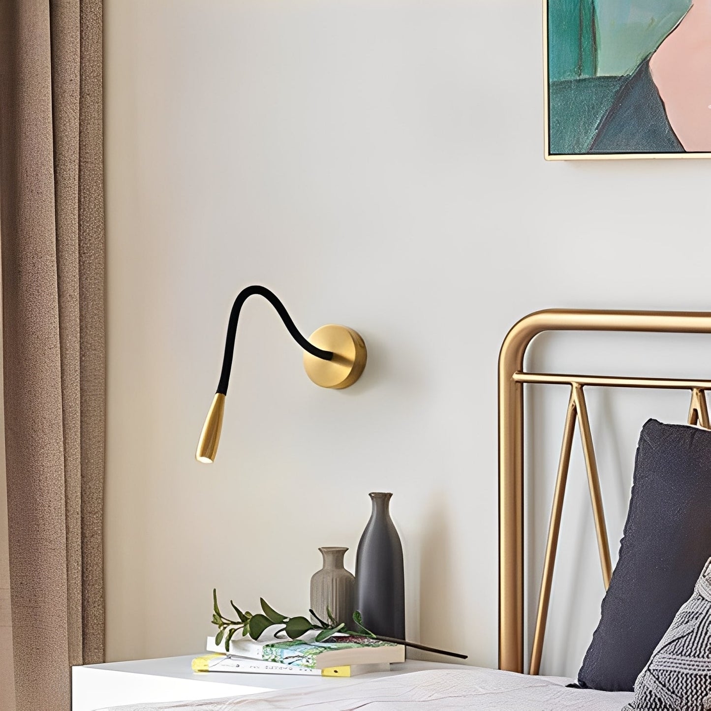 Isandro – Lampe de lecture LED en cuivre de luxe