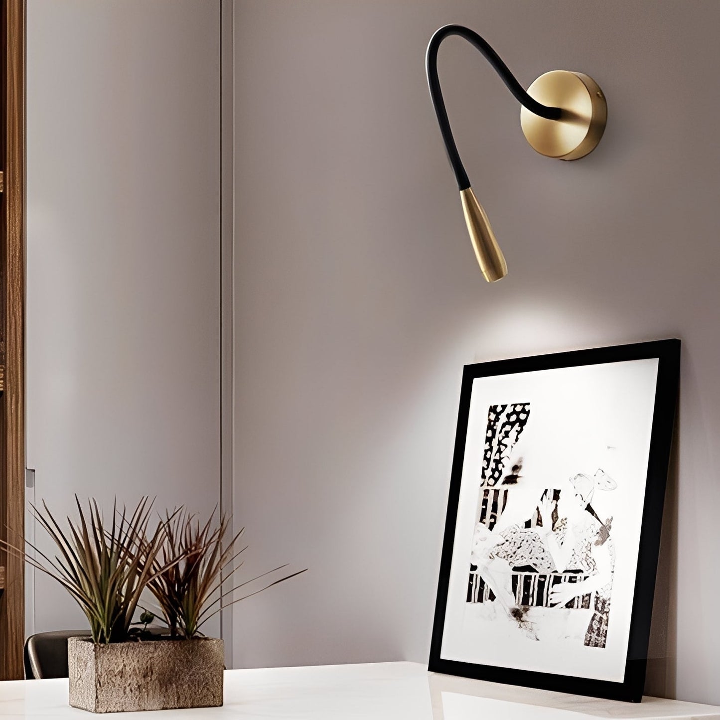 Isandro – Lampe de lecture LED en cuivre de luxe