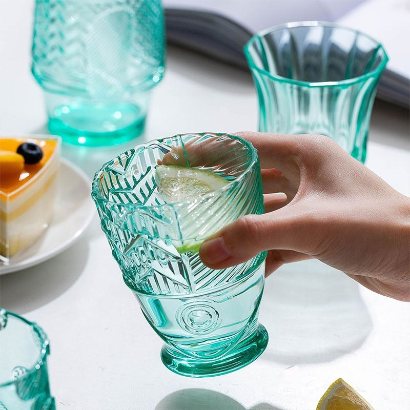 KoiVerre – Ensemble de verres colorés en forme de poisson Koi