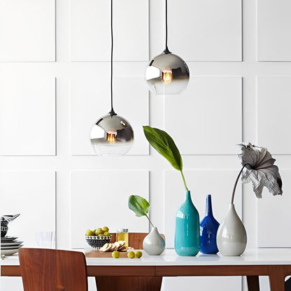 Aireen – Suspension Boule en Verre avec Dégradé