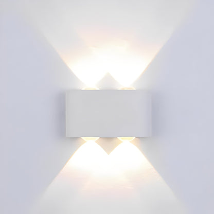 Nolan – Double-tête LED Lampe Murale Extérieure