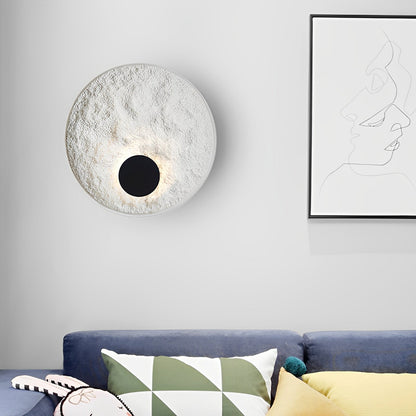 Lunaris – Applique murale ronde avec LED et design globe blanc