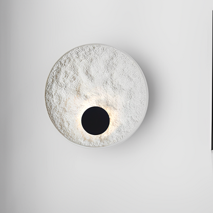 Lunaris – Applique murale ronde avec LED et design globe blanc
