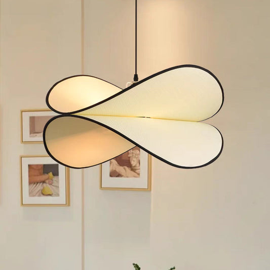 Kaori – Lampe suspendue en tissu style Wabi-Sabi : Beauté naturelle de l'imperfection