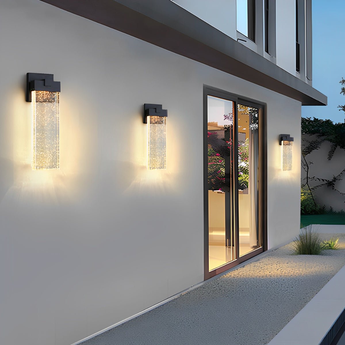 Xena – Applique murale rectangulaire en cristal