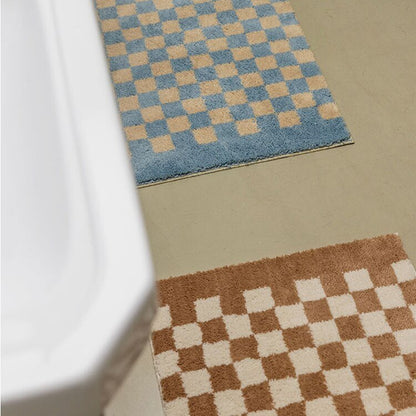 DouxCarré – Tapis de bain à carreaux ultra moelleux