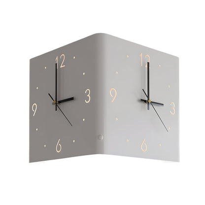 Elina – Applique murale double face avec horloge