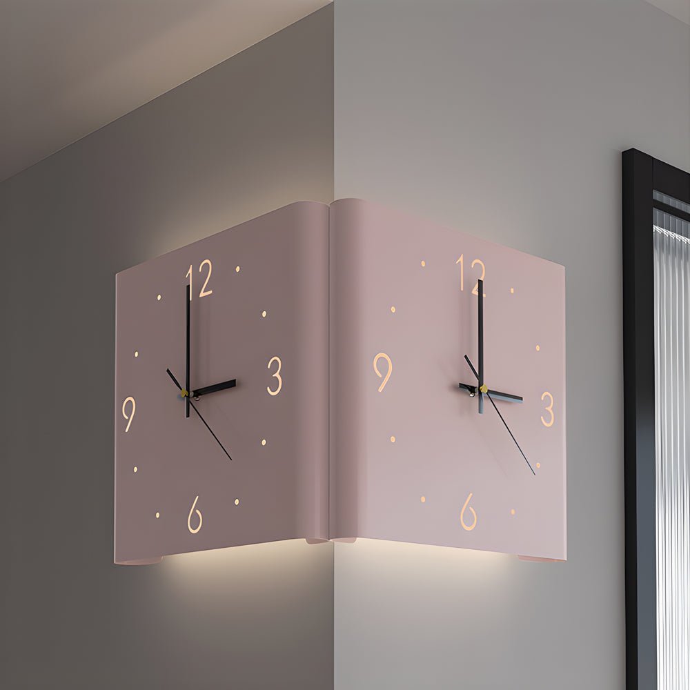 Elina – Applique murale double face avec horloge