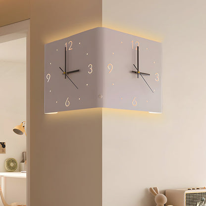 Elina – Applique murale double face avec horloge