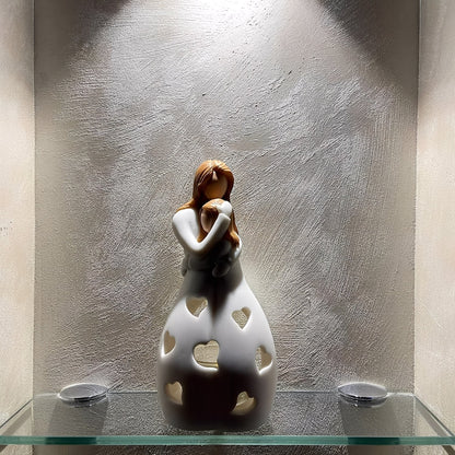 Maria – Lampe en résine rustique