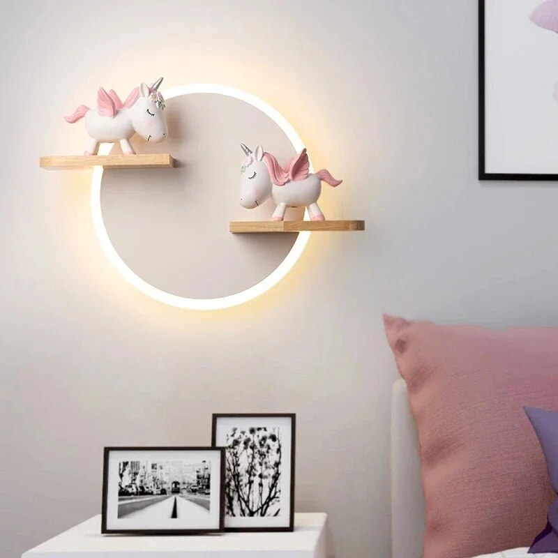 Lampe De Chevet Murale Licorne Pour Enfants