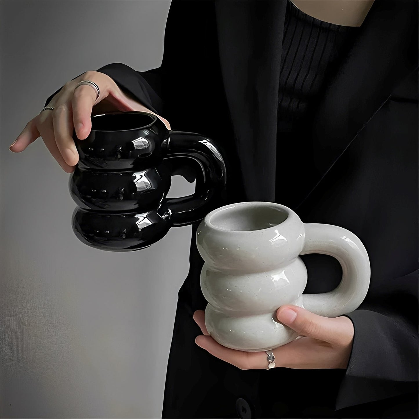 Amélie – Grande Tasse en Céramique Style Français