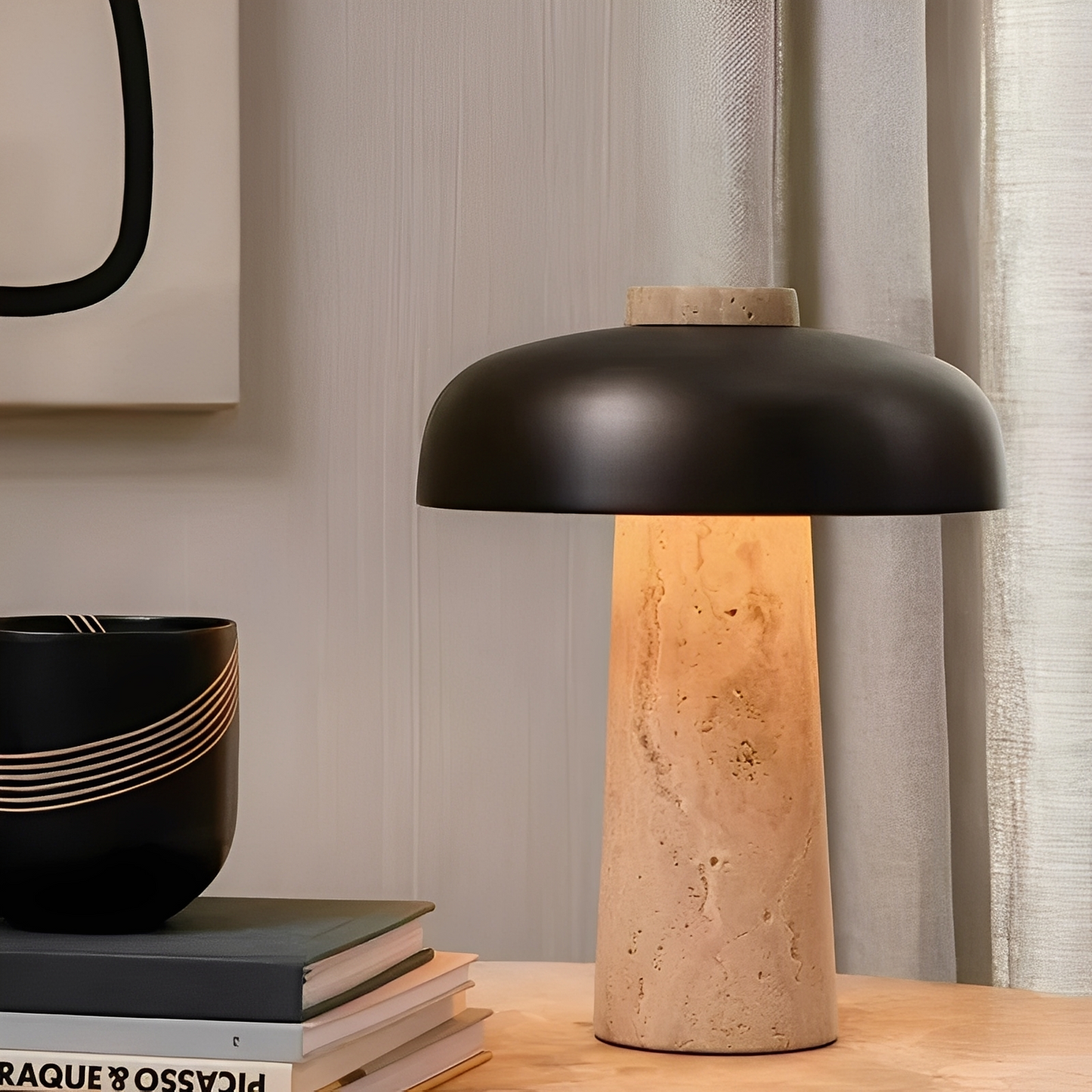 Travis – Lampe de table naturelle