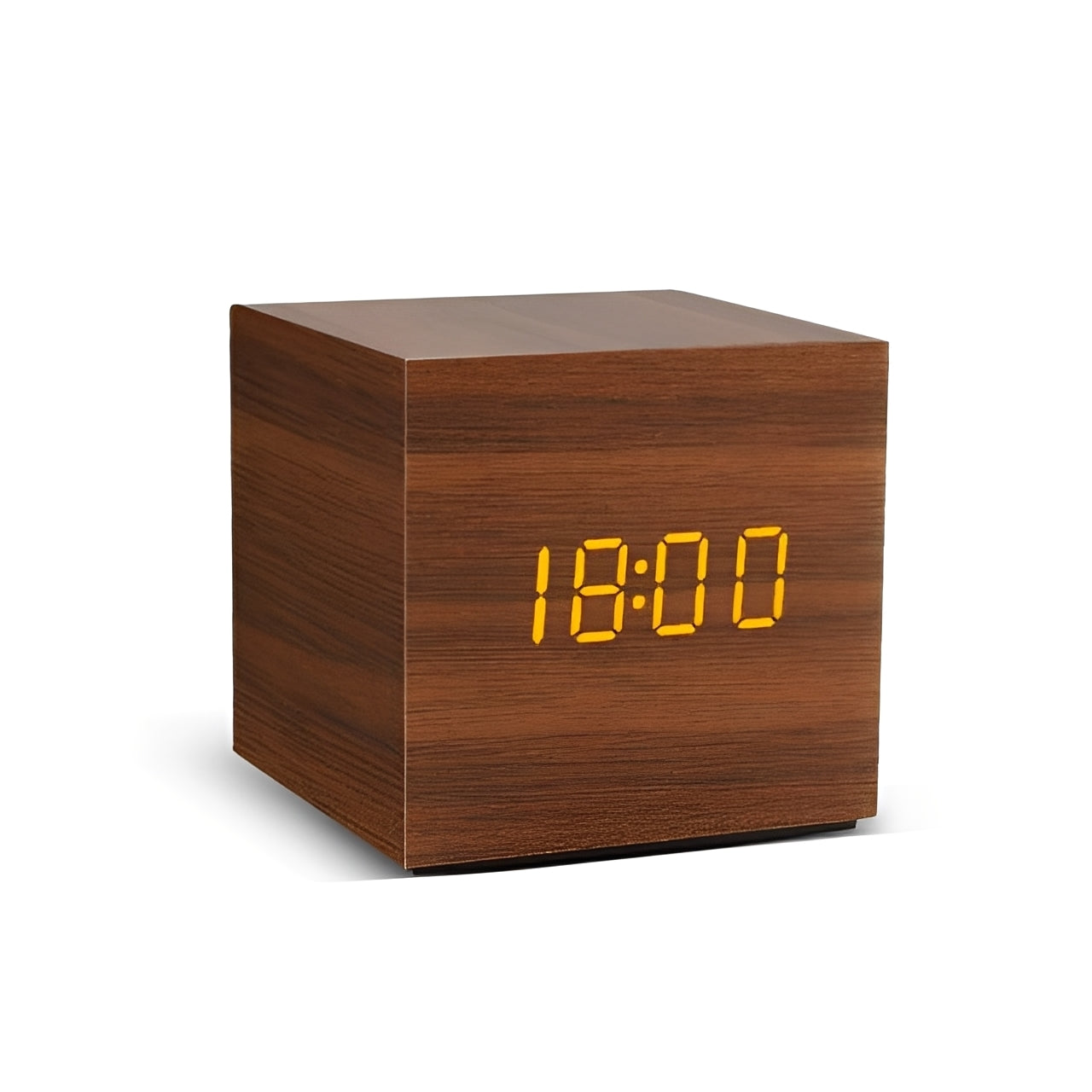 Verno – Horloge de Projection Numérique Minimaliste en Bois