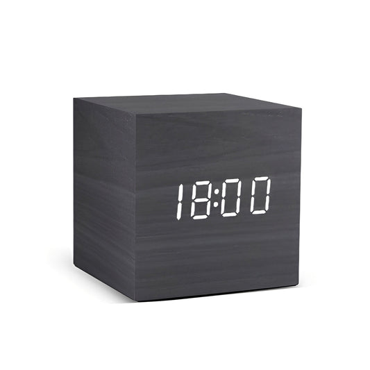 Verno – Horloge de Projection Numérique Minimaliste en Bois