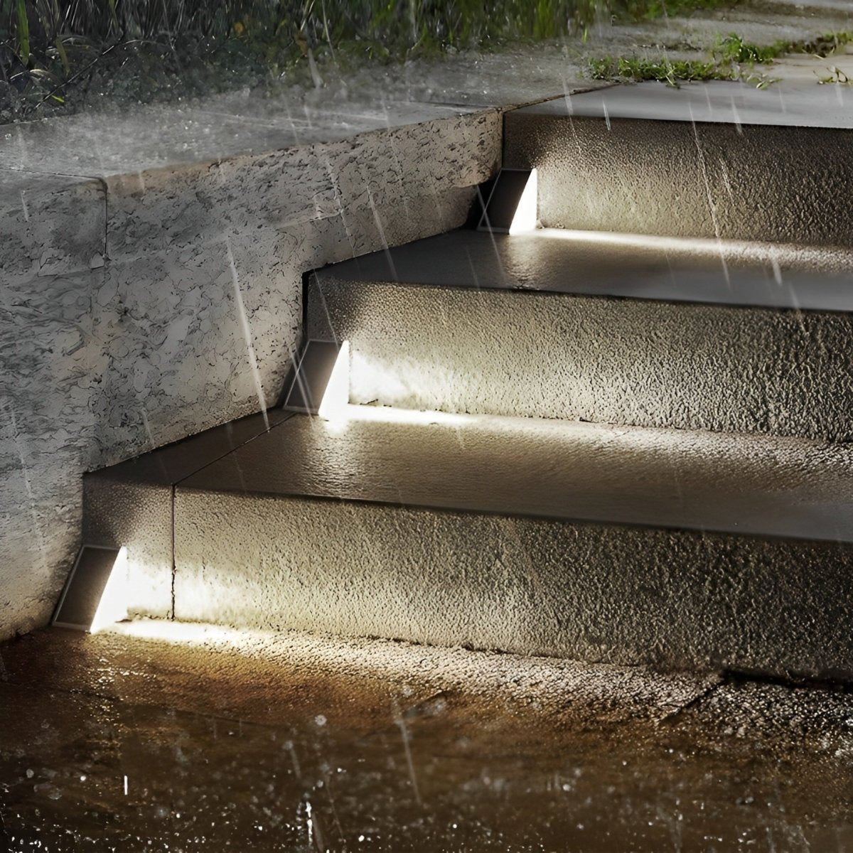 Solin – Lampes de marche solaires LED triangulaires intelligentes