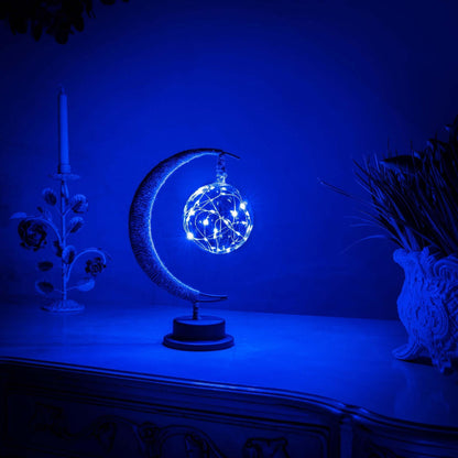 Lunaria – Lampe lune LED avec lumière étoilée