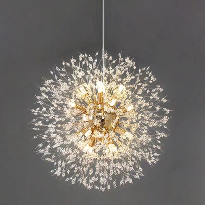ClartéCristal – Suspension LED élégante avec effet de diffraction