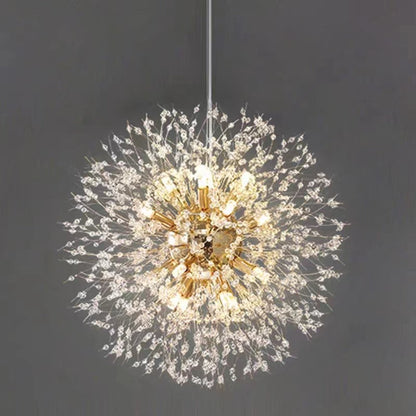 ClartéCristal – Suspension LED élégante avec effet de diffraction