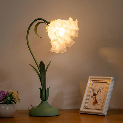 Inga – Lampe de Table Vintage Fleurs Ajustable