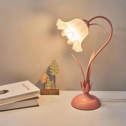 Inga – Lampe de Table Vintage Fleurs Ajustable
