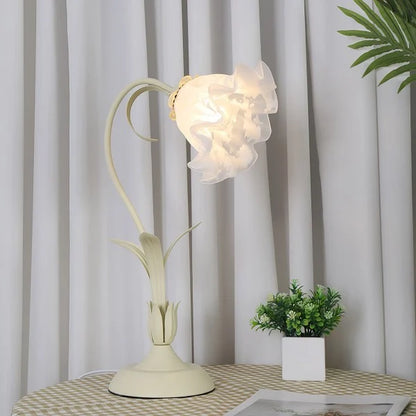 Inga – Lampe de Table Vintage Fleurs Ajustable