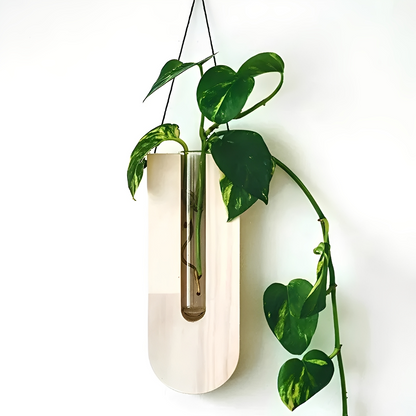 Haruto – Vase murale simple en bois naturel
