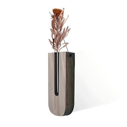 Haruto – Vase murale simple en bois naturel