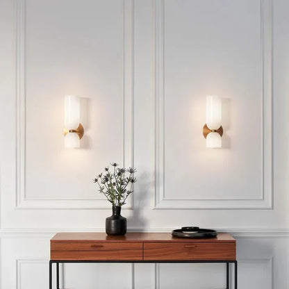 DuoVerre – Applique murale LED à double tête en verre élégant