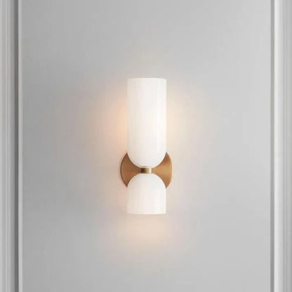 DuoVerre – Applique murale LED à double tête en verre élégant
