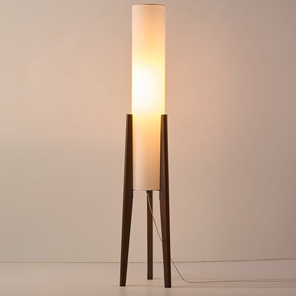 Edda – Lampe sur pied en noyer massif