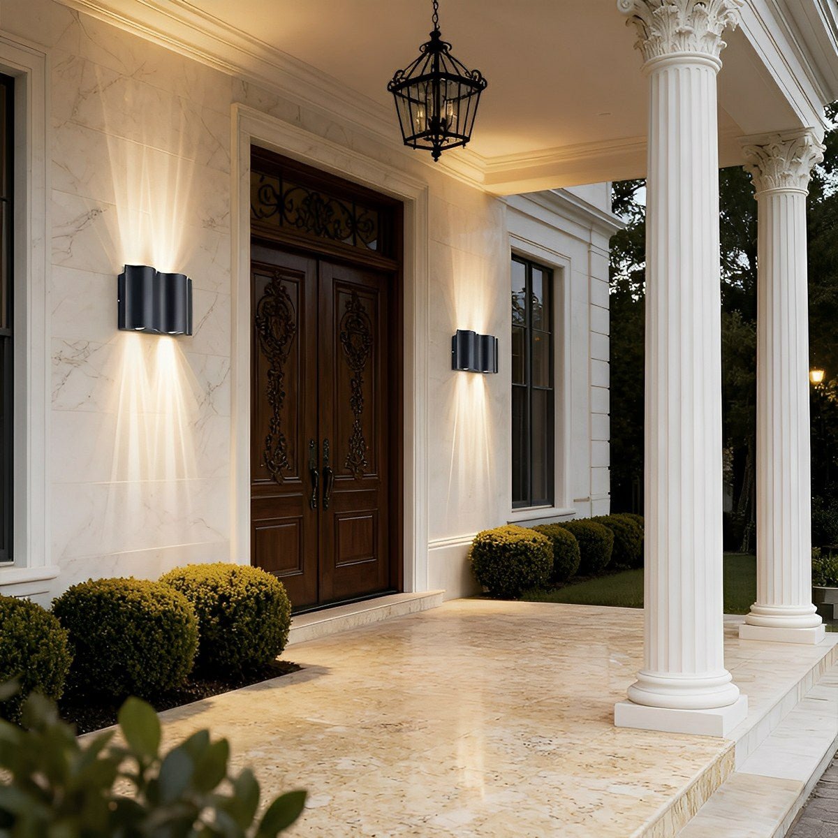 Kavira – Lampe Murale Ondulations Modernes Étanche