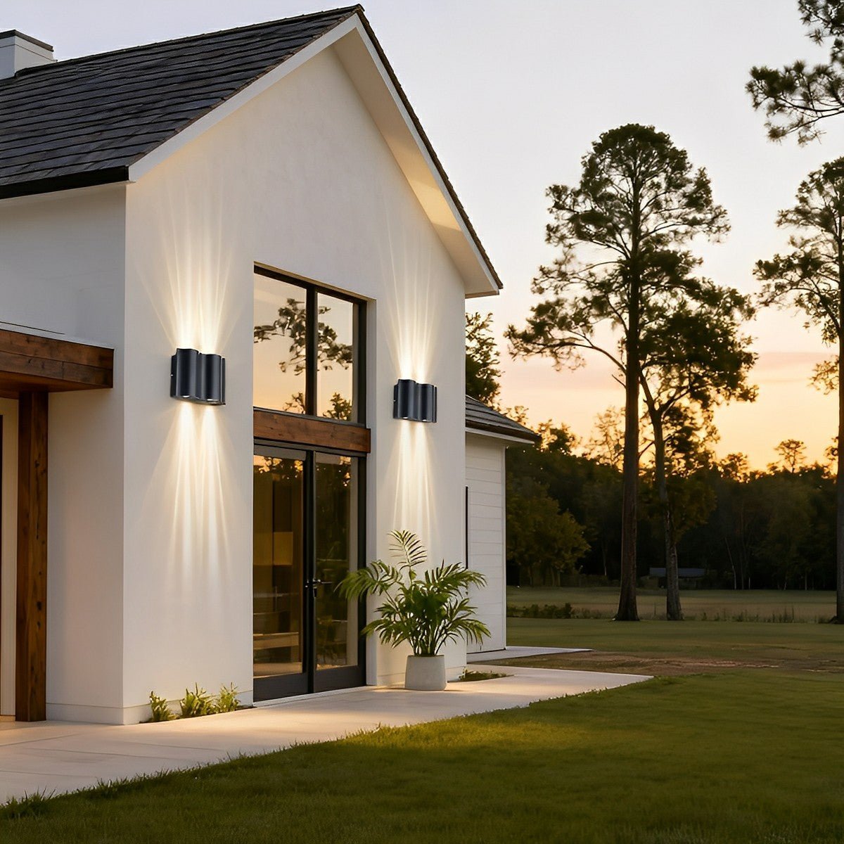 Kavira – Lampe Murale Ondulations Modernes Étanche