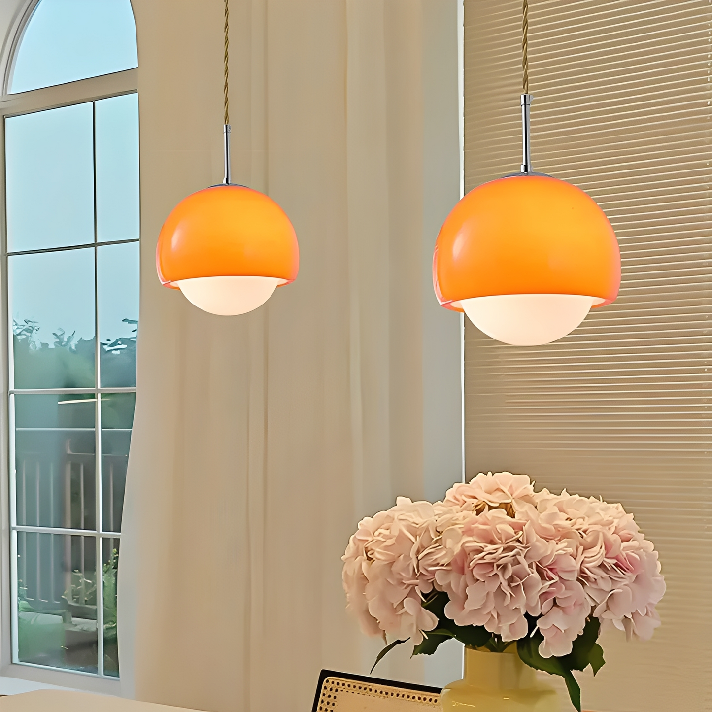 Nerisa – Luminaire suspendu vintage en verre